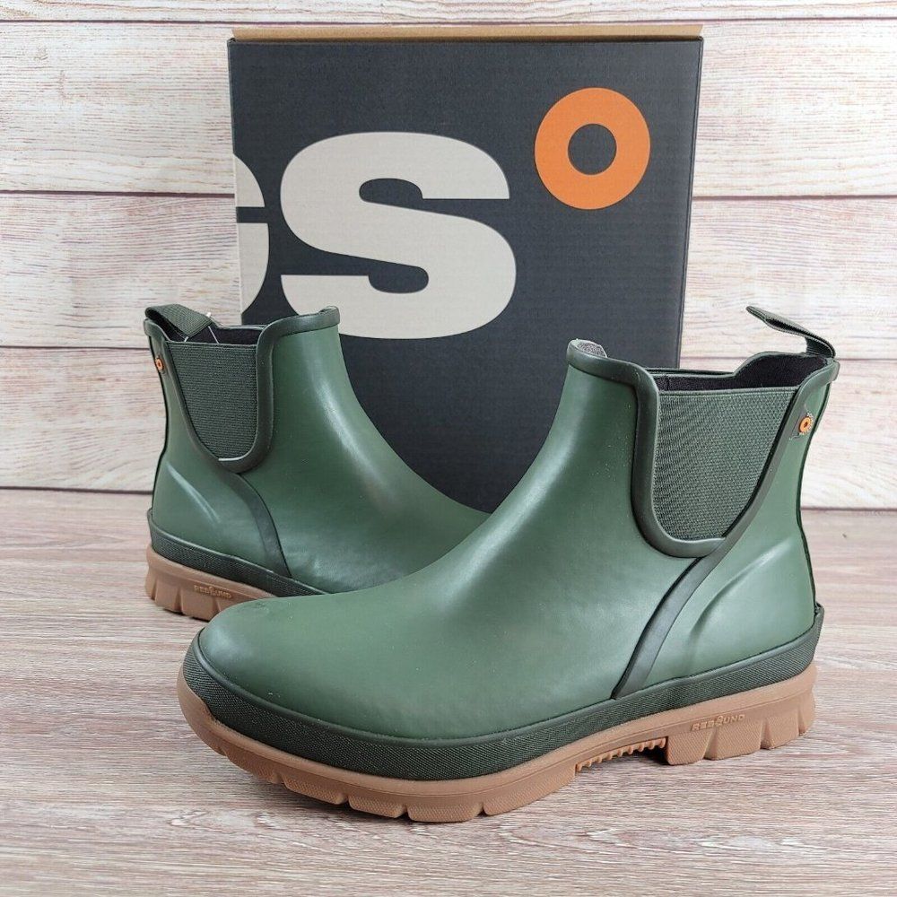 NEW BOGS Amelia Waterproof Boots Slip-On Chelsea Ankle Women's Size 9 Rain Snow